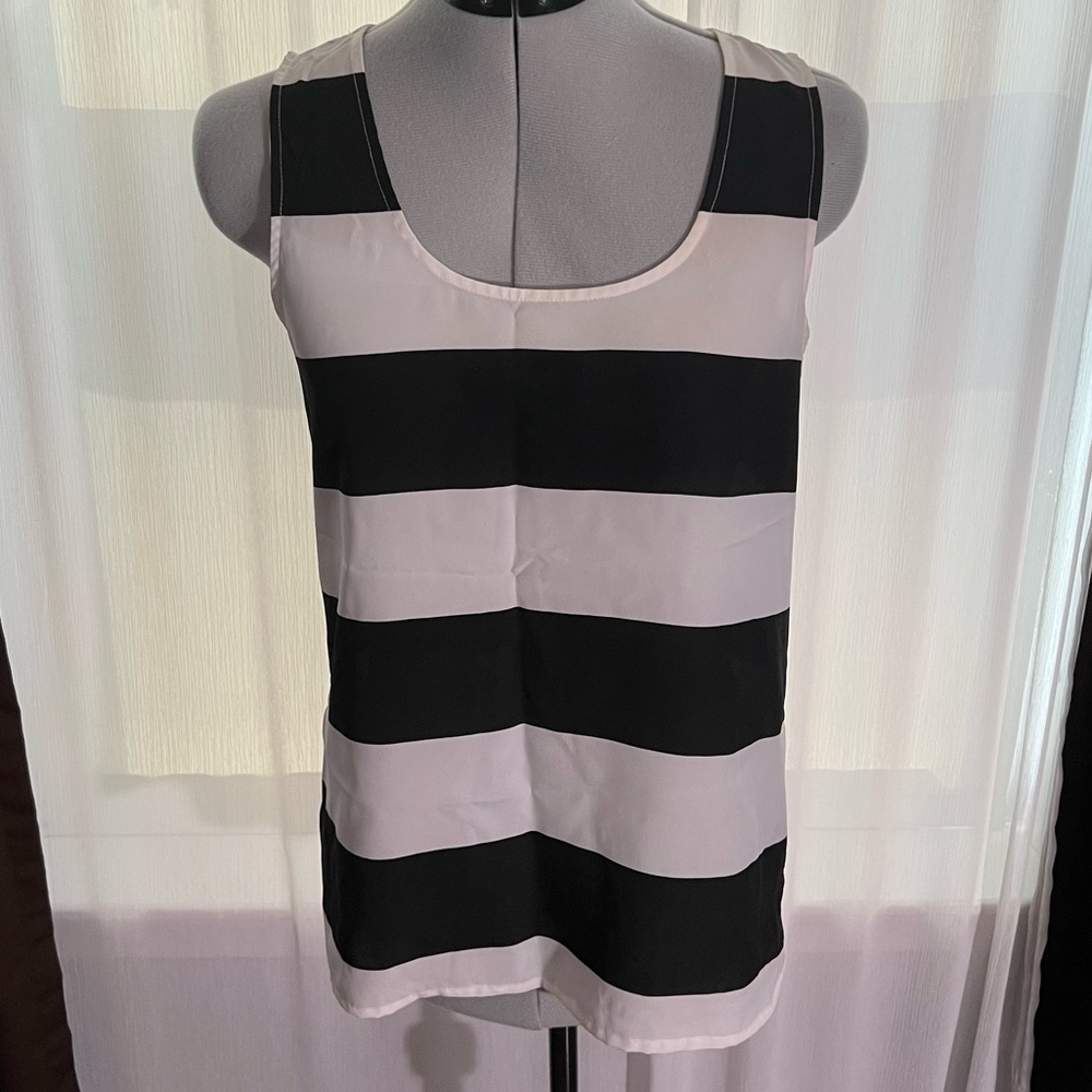 Ann Taylor Loft, Women’s  Sleeveless, Scoop Neck, Tank, Striped, XS
